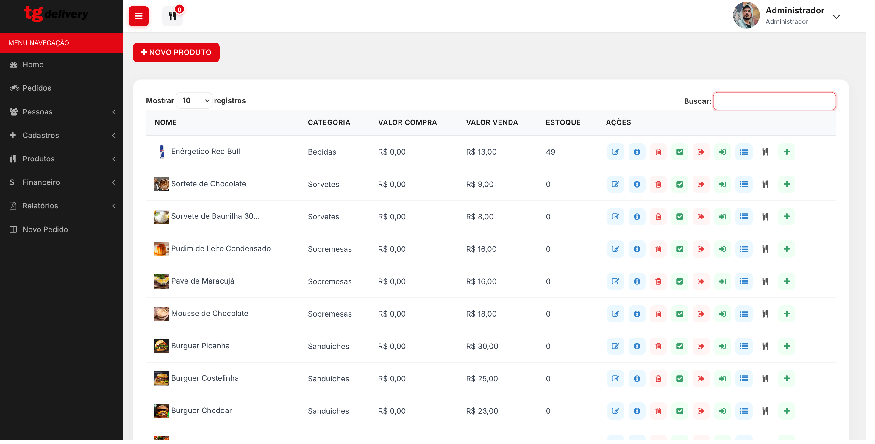 Sistema de Delivery
